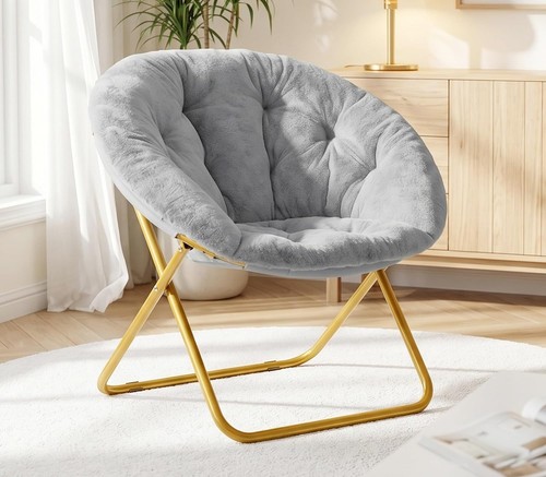 Faux fur moon - moon, chair