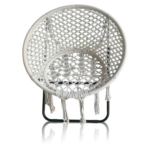 Folding macrame saucer - saucer, moon