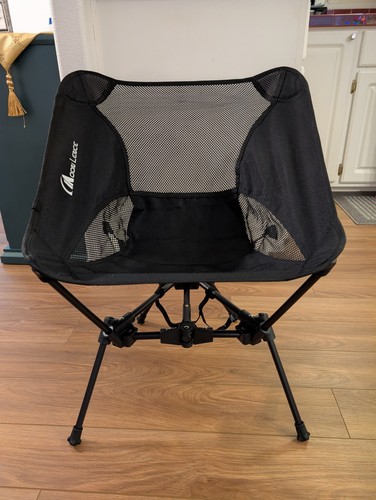 Moon lence camping - moon, black