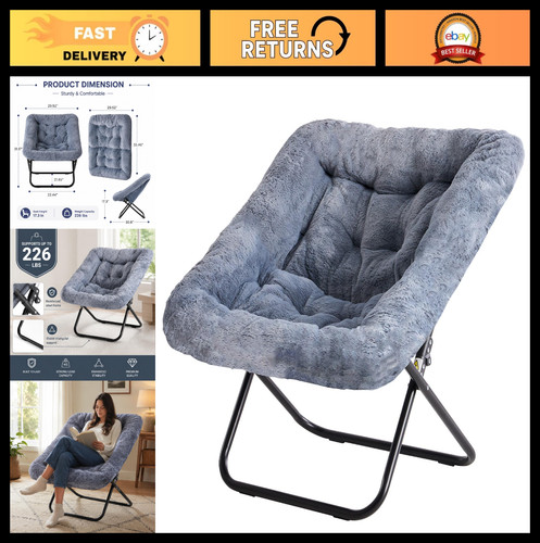 Oversized square moon chair - oversized,