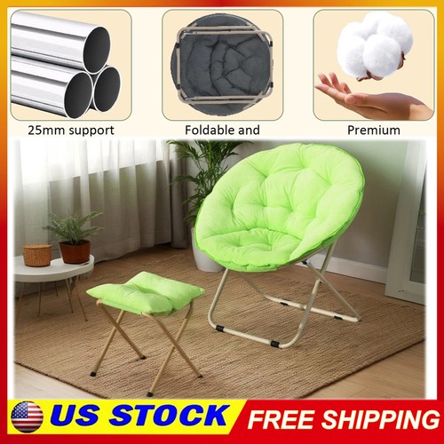 Green folding padded moon - folding,