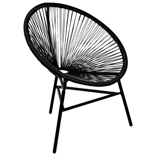 Patio moon chair poly rattan - poly,