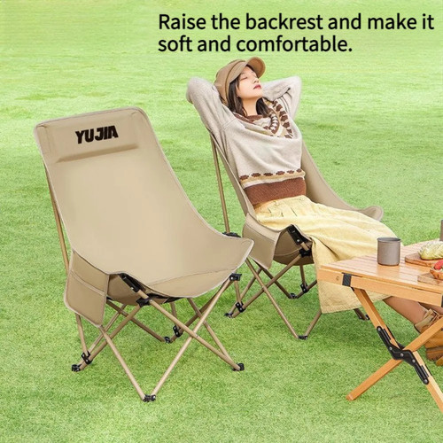 High back moon chair portable - high,