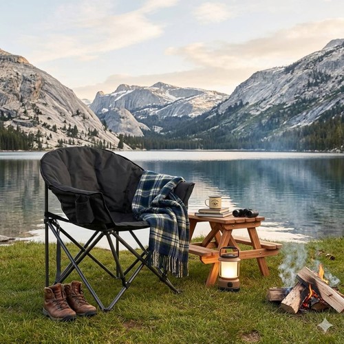 Oversized camping moon chair - oversized,